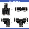 Hotop Push to Connect Fittings Air Line Pneumatic Fittings Kit