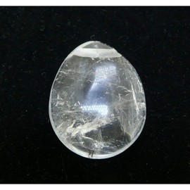 Vives Cortada Flat Tumbled Quartz Pendant with Hole