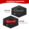 JOSHELA for Jeep JK Door Handle Cover Trim Red for