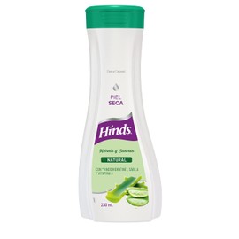 HINDS  Crema Corporal Natural, 230ml  Con Hinds Hidratine, Sbila y Vitamina A  Ideal para piel seca.                                                  