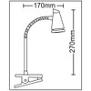Trango 6613 LED Clamp Light, Table Lamp, Reading Light, Clip
