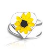 TAMI Anillo de Plata con Girasol para Mujer - Regalo