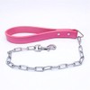 Haoyueer Spiked Studded 1.2" Wide Leather Dog Collar Chain Leash