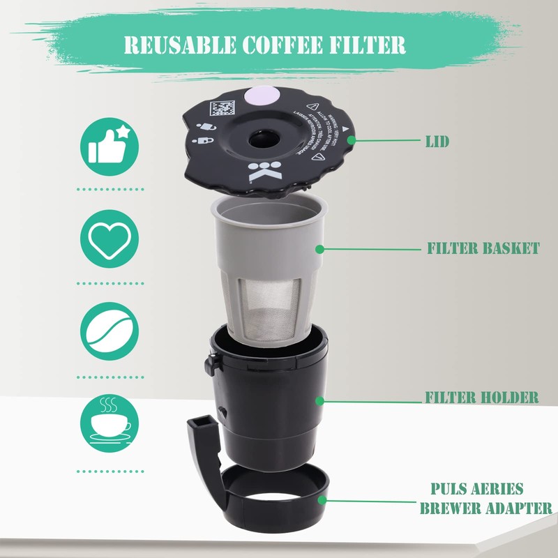 Reusable Coffee Filter Compatible with Keurigg 𝑲𝒆𝒖𝒓𝒊𝒈 My K Cup