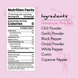 Paleo Powder All Purpose Seasoning with Himalayan Pink Salt | The Original Paleo Food Seasoning with Pure Himalayan Salt for all Paleo Diets! Certified Keto Food, Whole 30, Gluten Free