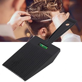 Flattopper Kamm, Flat Top Kamm, Doppelkamm Haar Kamm Barber Clipper Flat Top Guide Kamm Haarschnitt Clipper Kamm mit genauem Wasserniveausystem Hairdressing Tool Wide (Schwarz)