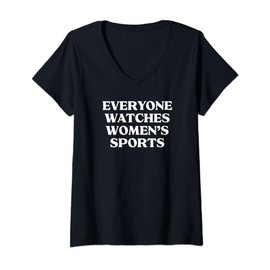 Womens EVERYONE WATCHES WOMEN'S SPORTS V-Neck T-Shirt