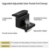 Anbte 10pcs Solar Panel Mounting Brackets 30-50mm Adjustable, Aluminum Solar