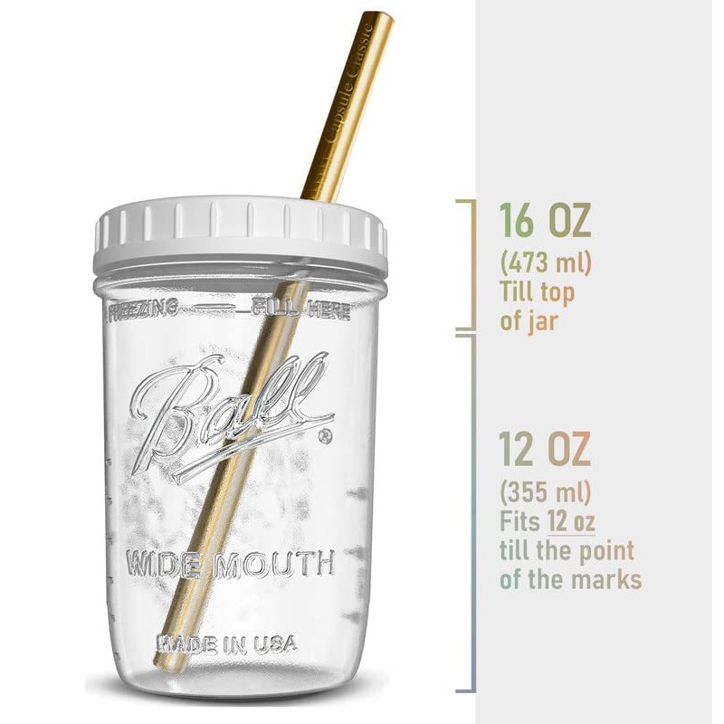 Reusable Wide Mouth Smoothie Cups Boba Tea Cups Bubble Tea