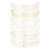 6 PCS Glitter Freckles Face Tattoo, Gold Face Sparkle Faux