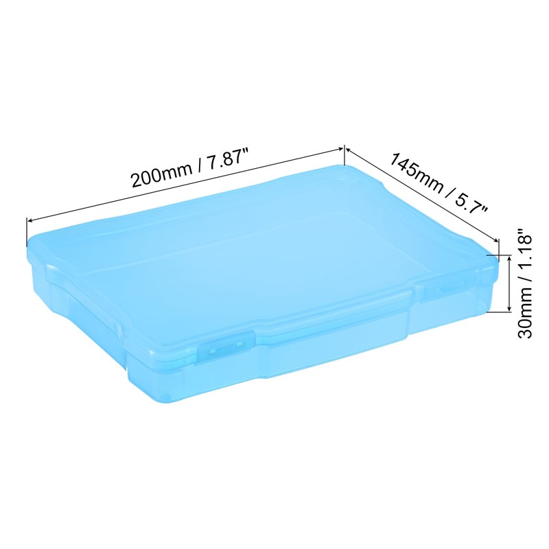 PATIKIL 5x7 Photo Storage Box, 2 Pack Photo Boxes Storage