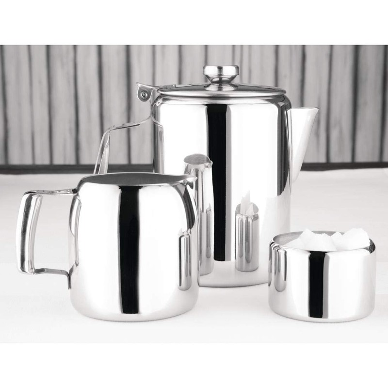 Olympia J728 Concorde Sugar Bowl, 5 oz. Capacity, Silver