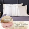 LILYSILK Luxus Seide Kopfkissenbezug Kissenbezug mit Hotelverschluss Kissenhülle aus 100%