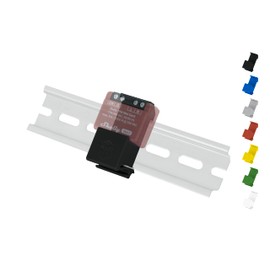 DIN Rail Mount / Adaptor "Flat" for Shelly-Mini DIN Rail Bracket (35 mm) (Black (Prime))