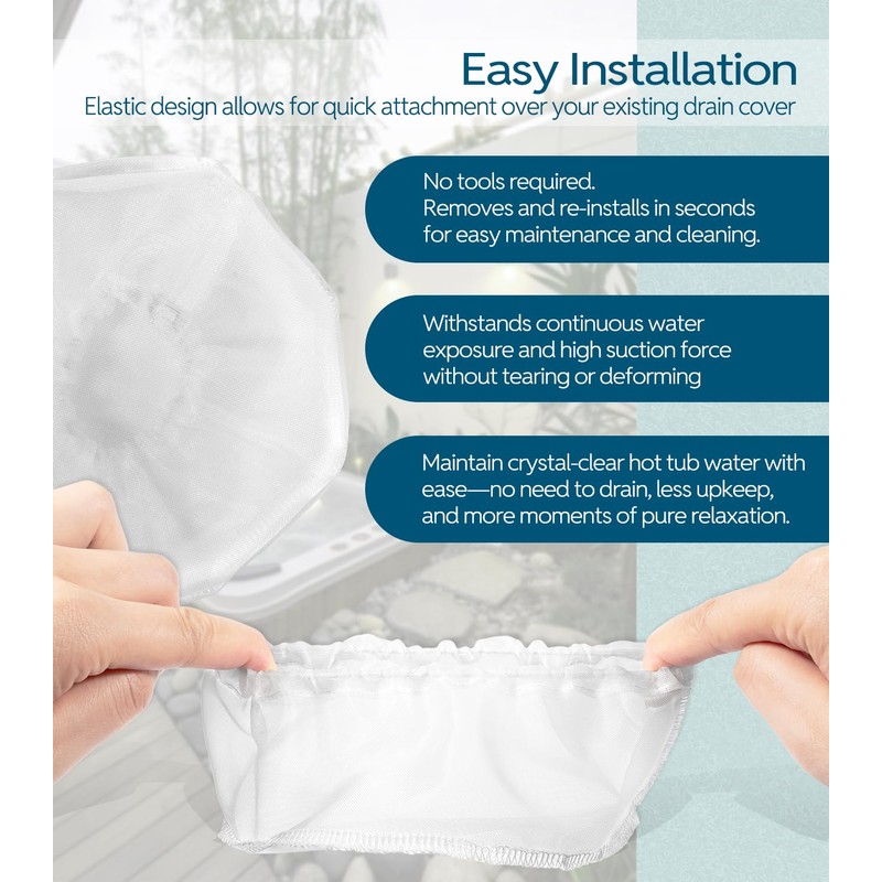 ZEZHIMI 6540-213 Hot Tub Suction Drain Protector Filter – Mesh