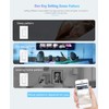 Nexete Smart Wi-Fi Triple Light Switch,3 Individual Single Pole Switch,Remote