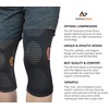 AetherGear Compression Knee Sleeve Brace Support (2 Pack) for Sports,