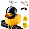KomfoSade Duck Bike Bell, Cute Rubber Yellow Duck Bicycle Accessories