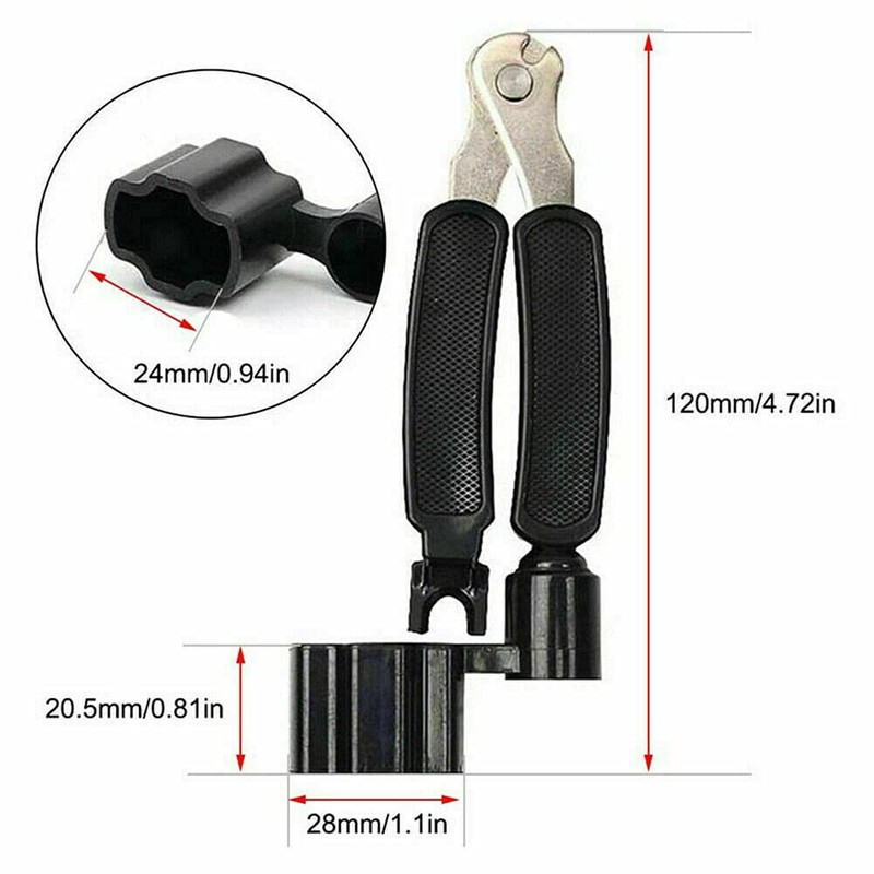 3 in 1 Guitar Peg Winder with String Cutter and