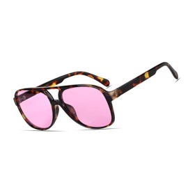 Xpectrum Trendy Retro Sunglasses for Men Women 70s Vintage Aviator Sun Glasses Classic Shades (Purple Pink)