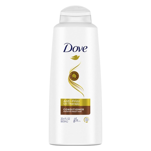 Dove Conditioner for Dry Hair Anti-Frizz Oil Therapy With Nutri-Oils to Treat Frizzy Hair 20.4 oz