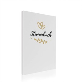 Hochzeitideal Family register DIN A4 'Fiore' linen (white)