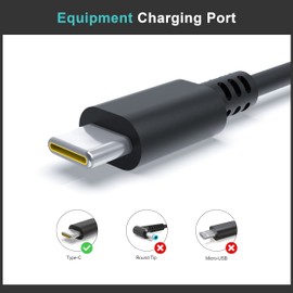 USB Type C AC Charger Fit for Dell Latitude 9420 9520 3520 3420 3320 7320 Detachable XPS 13 9305 P33T001 P94F002 P108F001 P144G001 Laptop Power Cord