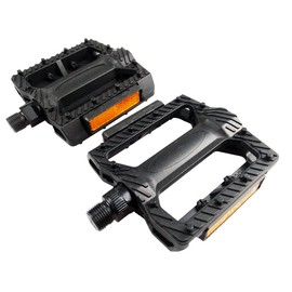 HOUSON Bicycle Pedals, Non-Slip MTB Pedals (121 x 94 x 29 mm) with Reflectors for BMX, MTB, and Road Bikes PL008