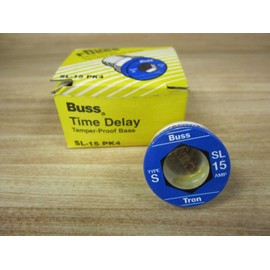 Bussmann SL-15 Time Delay Buss Fuse SL15 (Pack of 4)