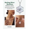 RANDES Six Leaf Clover Necklace 925 Sterling Silver Chain Dainty