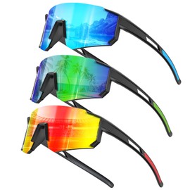 KALIYADI Kids Polarized Sunglasses Youth-Baseball-Sunglasses: Boys Girls Sport Running UV400 Protection Sun Glasses Age 3-12