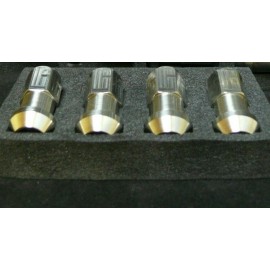 Invictus Real Titanium Race Lug Nuts 4pcs M12 x 1.5 Super Strong Forged Lite Weight 44mm