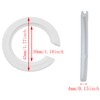 TAODAN 12PCS Lampshade Adaptor Ring E27 to E14 Flat 45x29MM