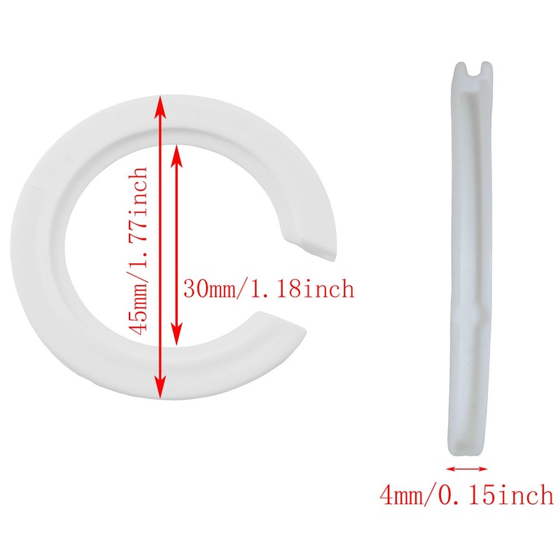 TAODAN 12PCS Lampshade Adaptor Ring E27 to E14 Flat 45x29MM