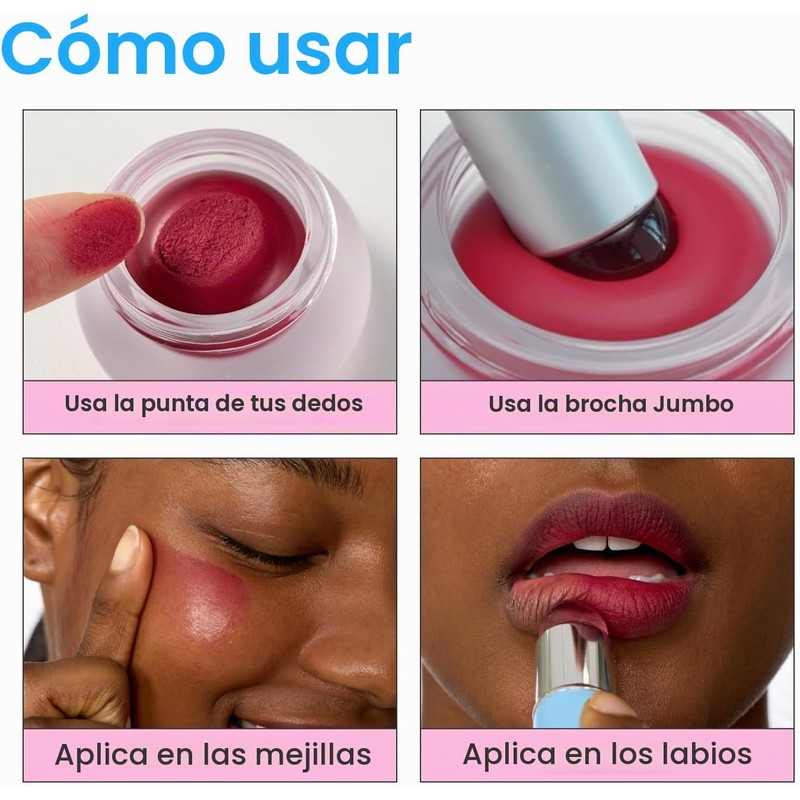 fwee Lip & Cheek Blurry Pudding – Acabado Natural y