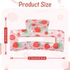 WRBAJIS Strawberry Hair Clips Summer Fruit Hair Claw Clips Elegant