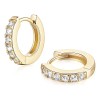 Arracadas Aretes De Oro 14k Cz Regalo Novia Mamá 12