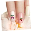 Minkissy 32pcs Nail Art Charms Rhinestones Cherry Decor Charms for