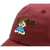 Bavarian Caps Children's Pippi Longstocking Cap, Burgundy, One Size, burgundy