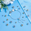 UNICRAFTALE Approximately 30 Pieces 2 Colors 6/8/10mm Rondelle Beads, Stainless