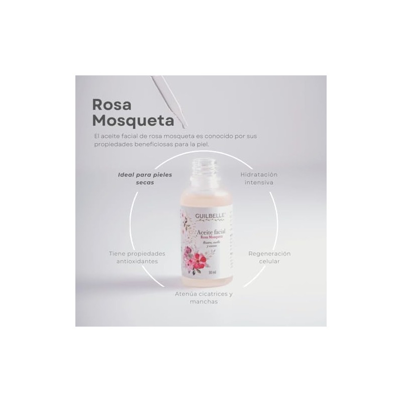 Kit 2 piezas Guilbelle Aceite facial Rosa Mosqueta
