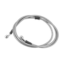 Hihaha 170cm 66.93" 10mm Motorcycle Braided Brake Clutch Oil Hoses Line Pipe Clutch Throttle Gas Line Fuel Pipe Silver Tone for ATV Dirt Bike Durable Material