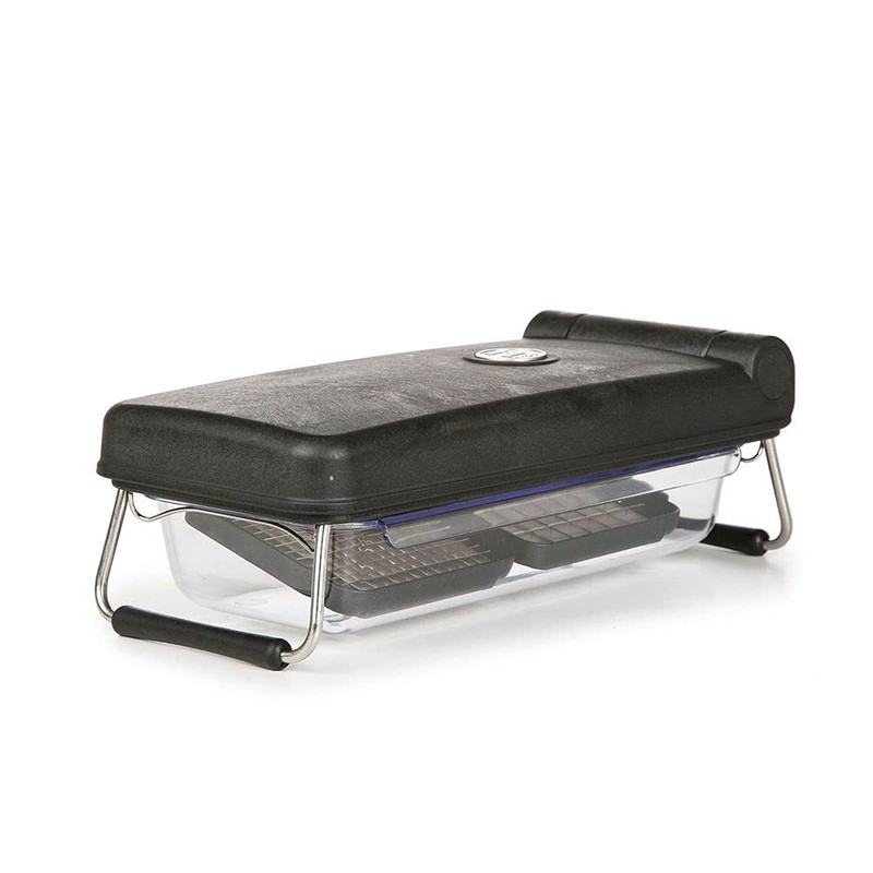 PL8 Professional Chopper, Black - Multi-Functional Vegetable Chopper, Dicer, and