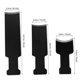 Healeved 3PCS Hair Dyeing Balayage Paddle Boards Portable Plastic Highlighting Boards for Accurate Hair Coloring Easy to Use Hairdressing Tools for Salon and Home Dyeing