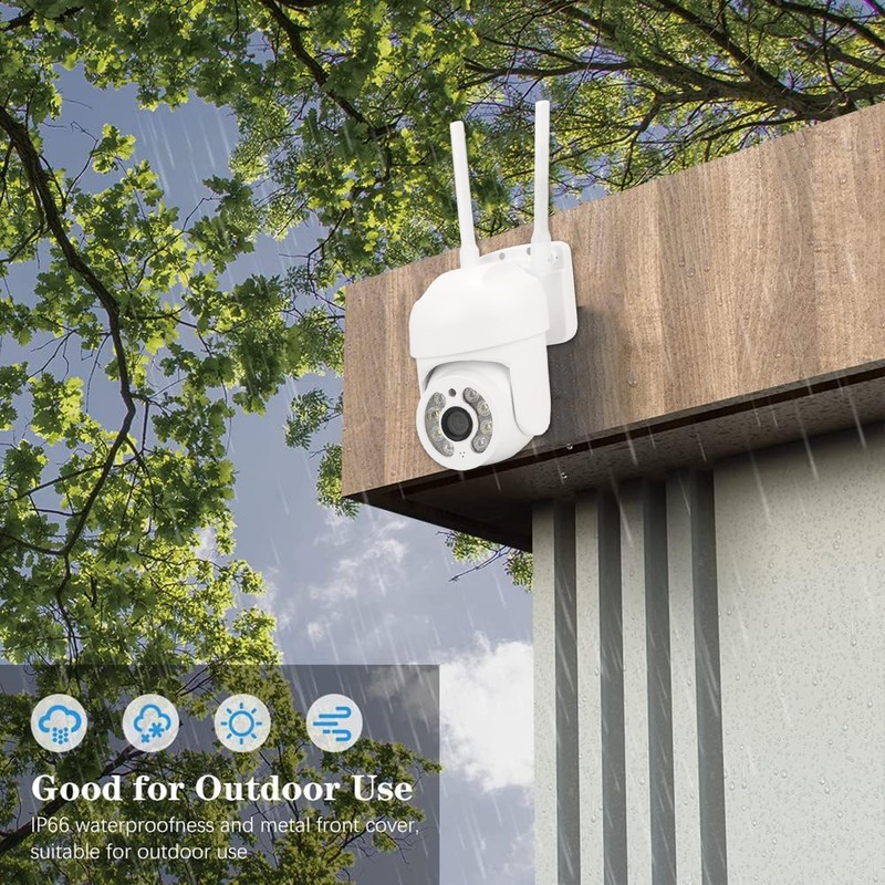WiFi Smart Camera 1080P HD Wireless Dome Monitoring Camera IP66