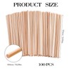 PMELCXD 100 PCS Dowel Rods - Unfinished Natural Wood Dowel