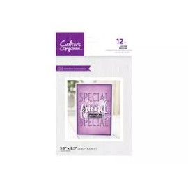 Crafters Companion Steel Cutting Dies N ACRYLIC STAMPS - LOVED FRIEND