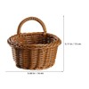 LIFKOME Kitchen Storage Basket Rattan Basket Hanging Rattan Storage Basket