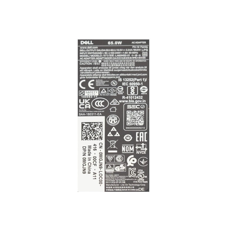 Dell Inspiron 15 (7570) Original power supply unit 65.0 Watt