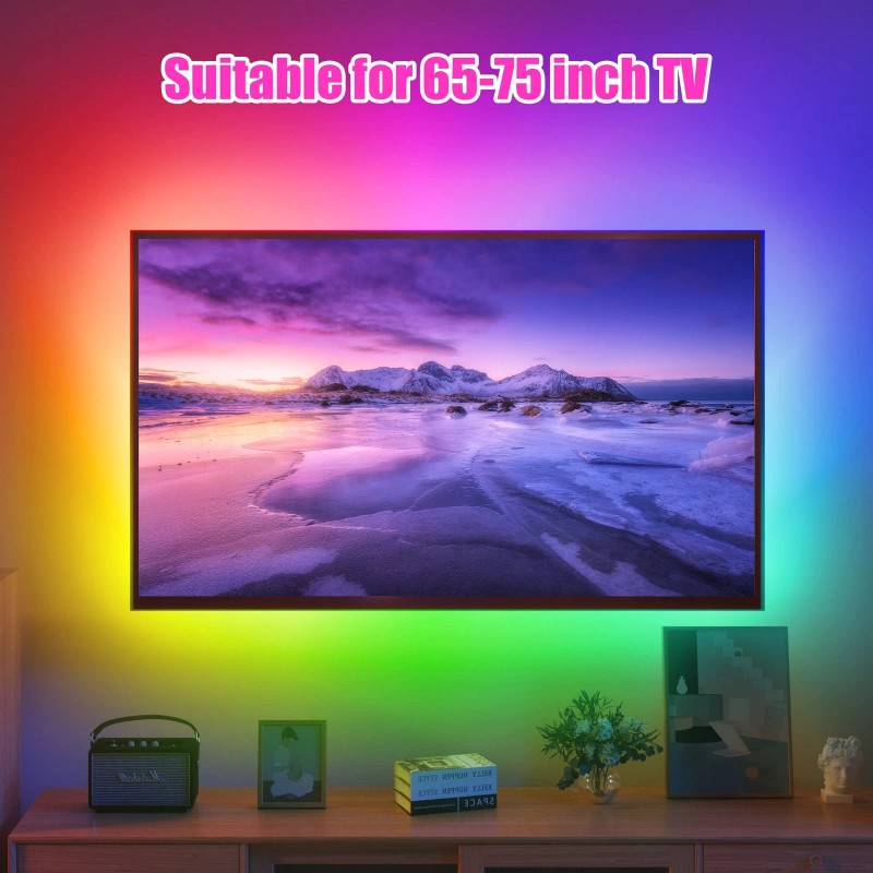 Maylit TV LED Backlight 16.4ft RGB USB Music Sync Bluetooth